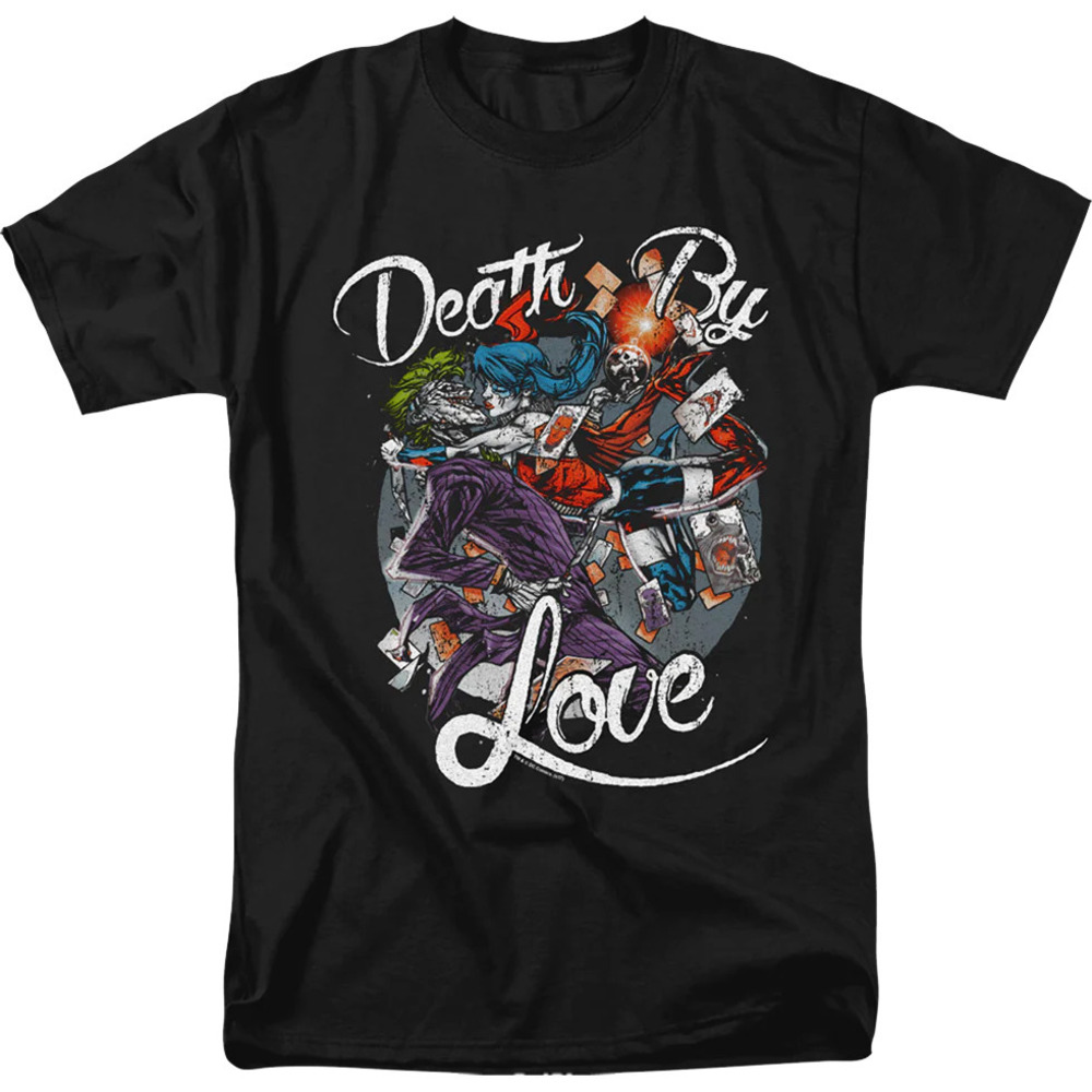 Death By Love Joker And Harley Quinn Dc Comics Tshirt